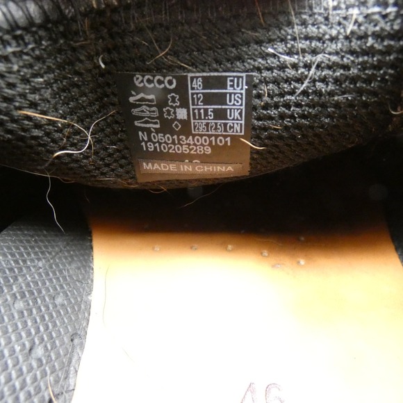 Ecco Helsinki 05013400101 Mens US 12 Dress Shoes Black Leather Slip On Loafers - Picture 10 of 11